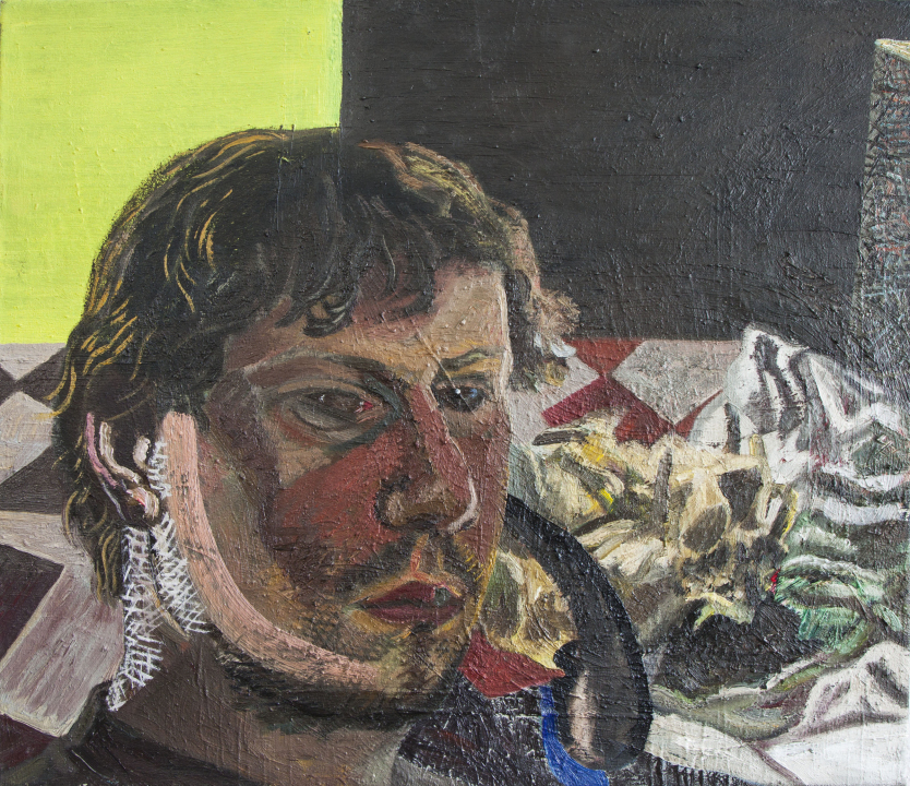 Autoportret / olej na płótnie / 60 × 70 cm / 2018