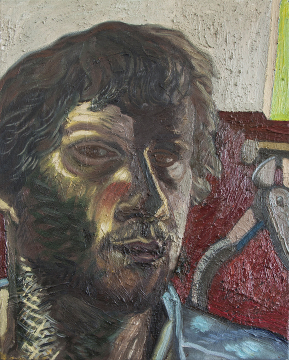 Autoportret / olej na płótnie / 60 × 70 / 2018